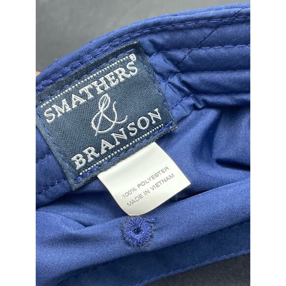 Smathers & Branson Gold w/ Key Fish Needlepoint Blue Baseball Hat Rare - Picture 7 of 7